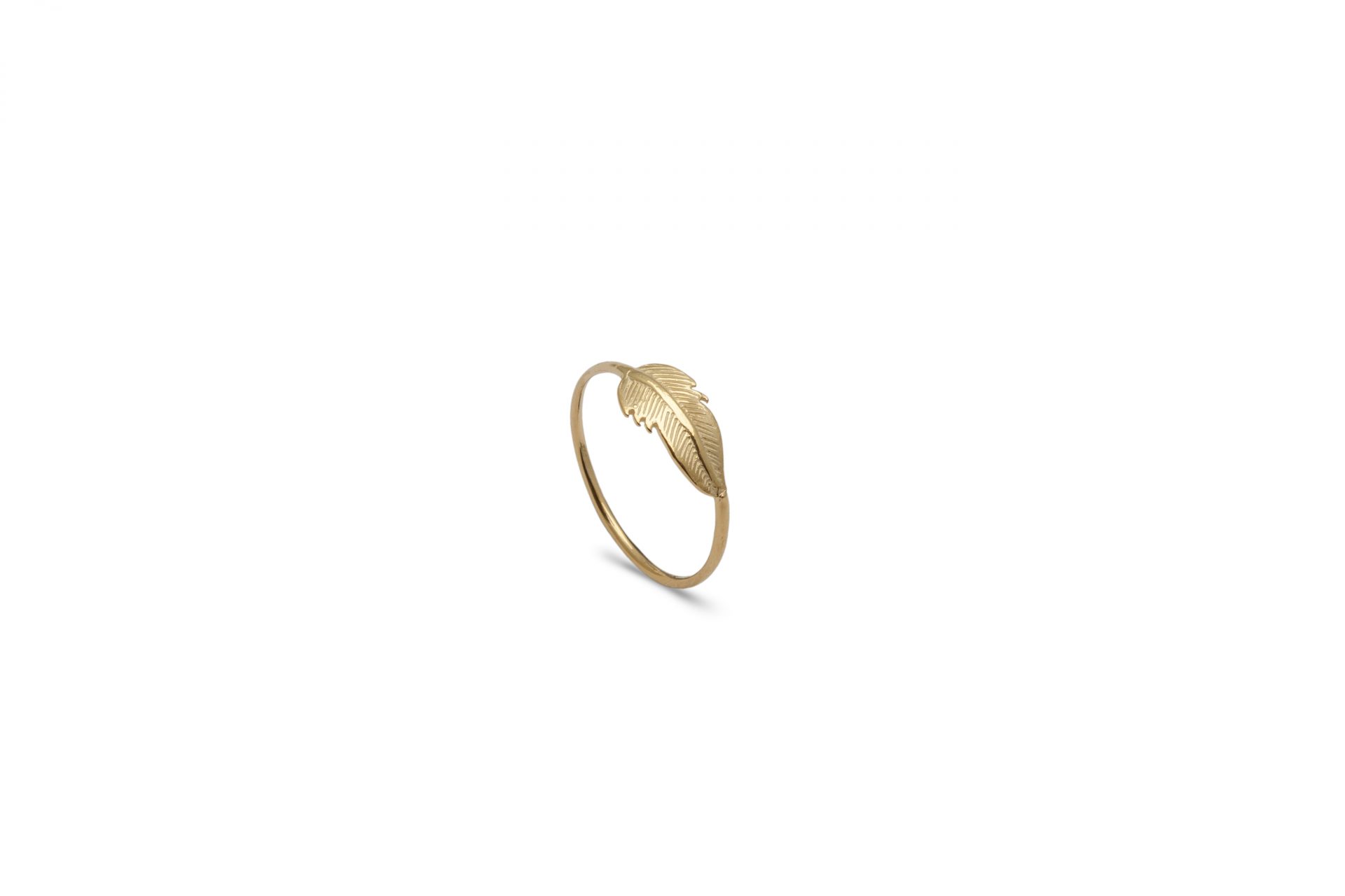 ANILLO FEATHER GOLD