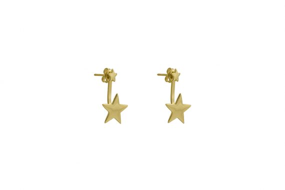 PENDIENTES EAR CUFF DOUBLE STAR GOLD – ELEGANT COLLECTION