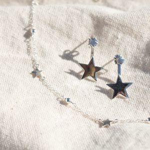 PENDIENTES EAR CUFF DOUBLE STAR SILVER – ELEGANT COLLECTION (5)