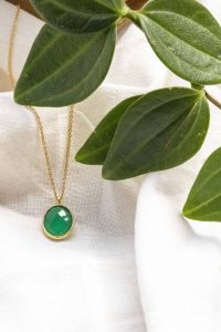 COLLAR OVAL ONIX VERDE ORO – DROP COLLECTION (3)